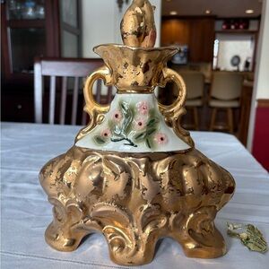 Elegant Gold and Cream Decorative Accent